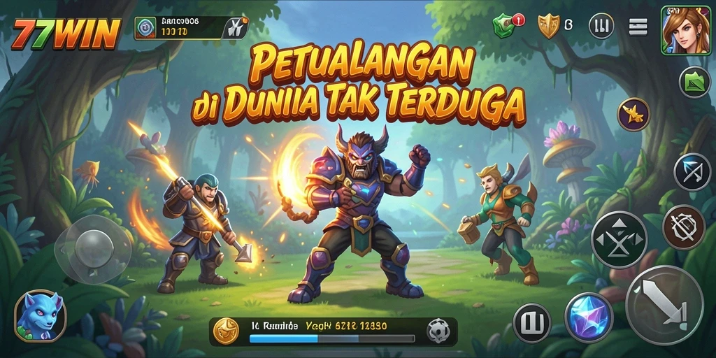 Tampilan gameplay menakjubkan di dunia petualangan 77WIN.