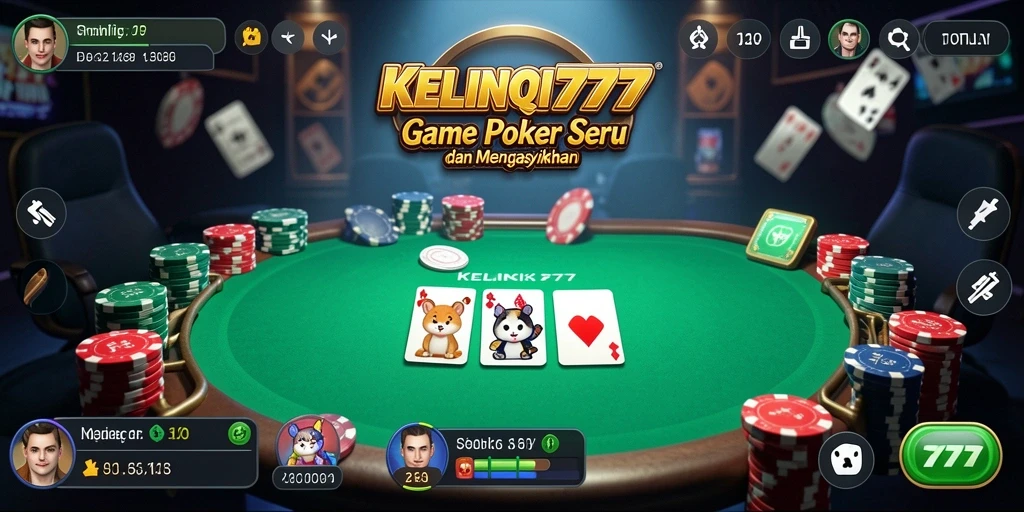 Gameplay Poker yang seru dan menawan di KELINCI777.