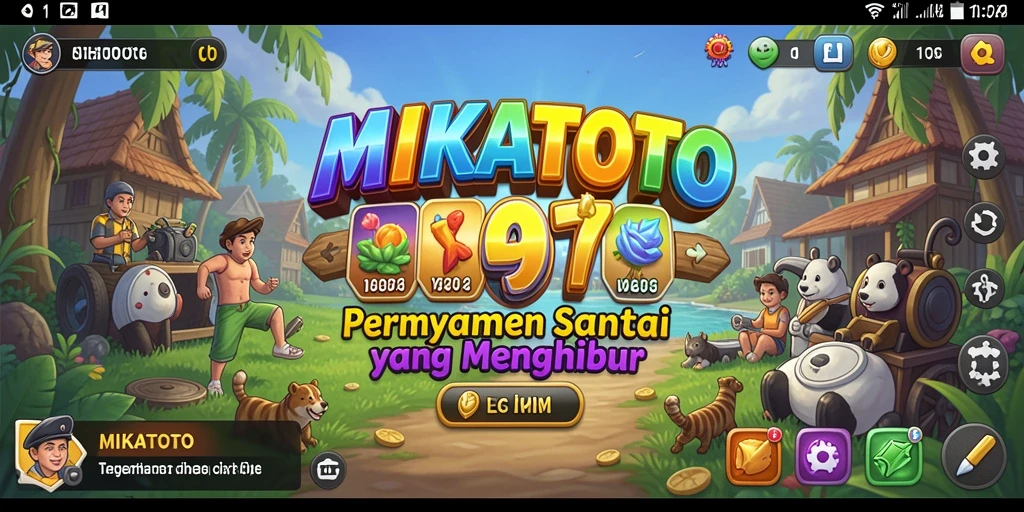 Tampilan gameplay MIKATOTO yang menarik dan penuh warna.