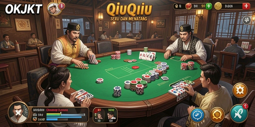 Tampilan gameplay QiuQiu yang menarik dan penuh tantangan.