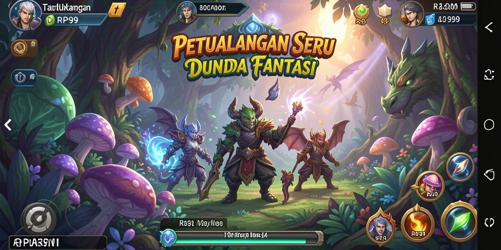 Tampilkan aksi seru dan pemandangan menakjubkan dari game RP99.