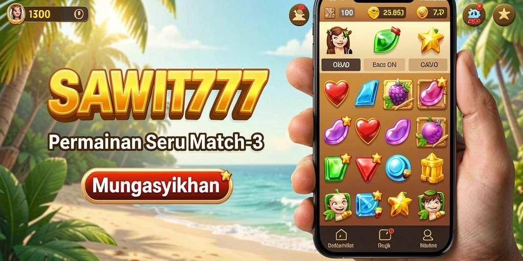 Tampilan permainan <strong>SAWIT777</strong> dengan grafis cerah dan menyenangkan.